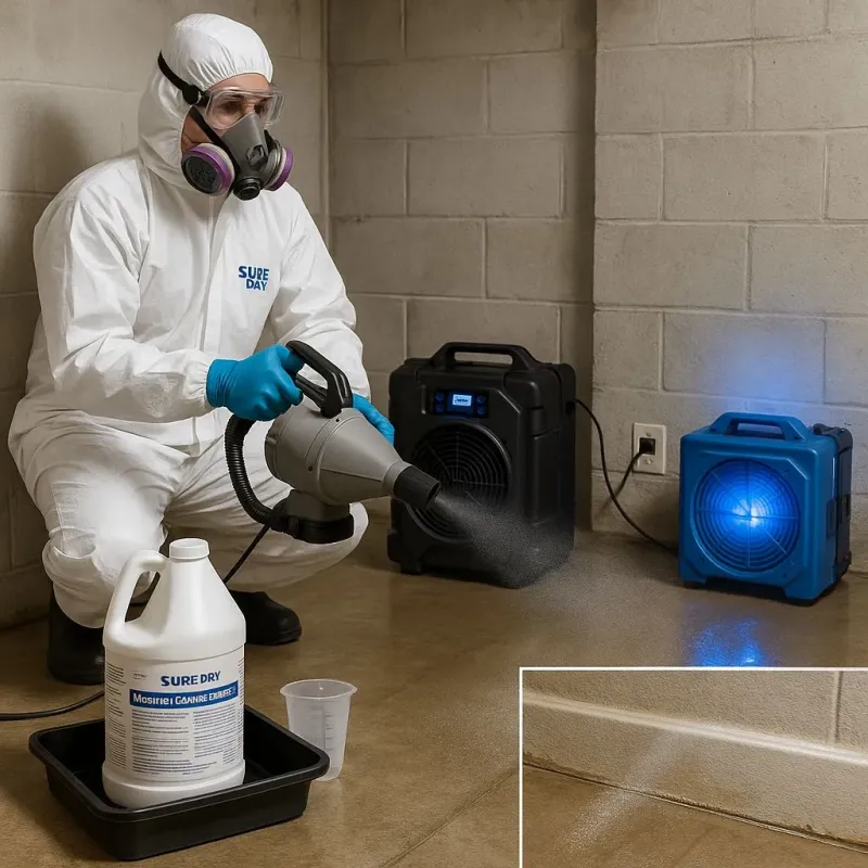 Sanitization and Odor Removal process in Plandome, NY